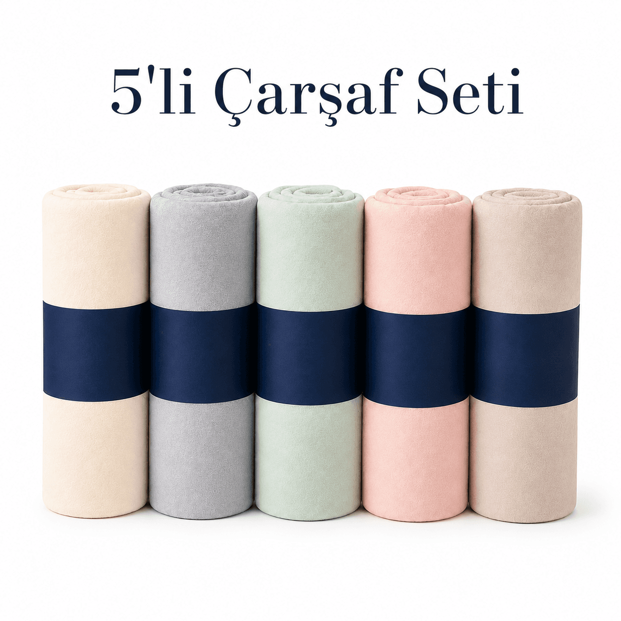 5'li Lastikli Çarşaf Seti